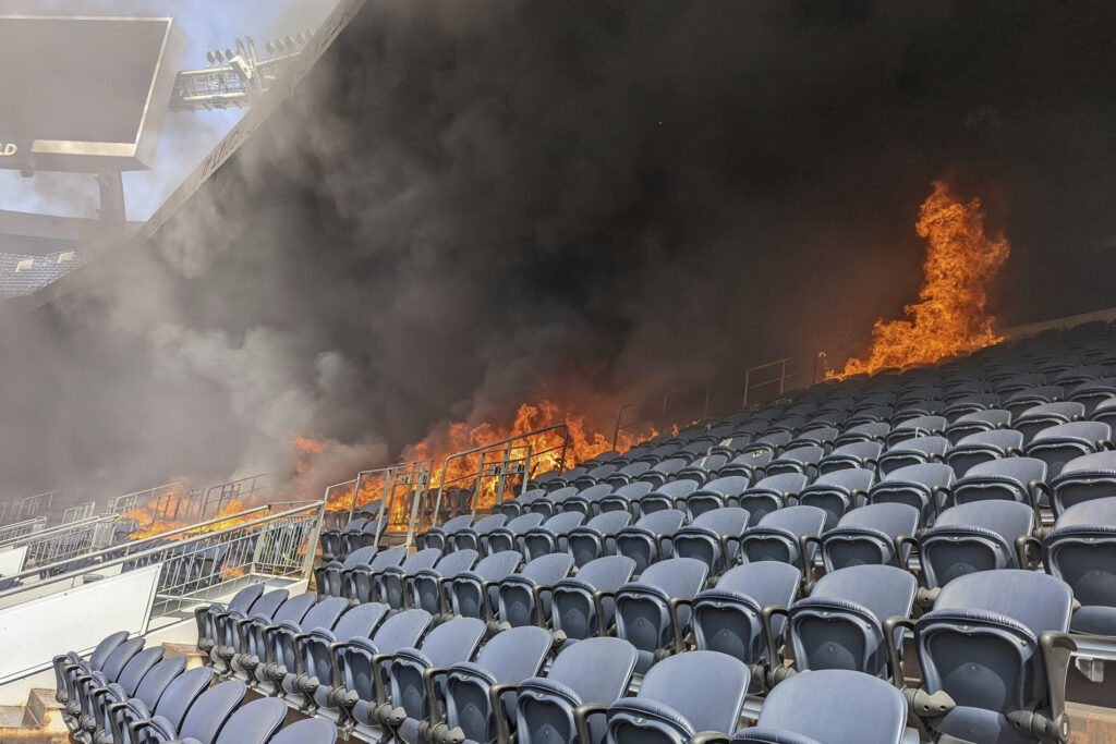 Denver Broncos Stadium Fire